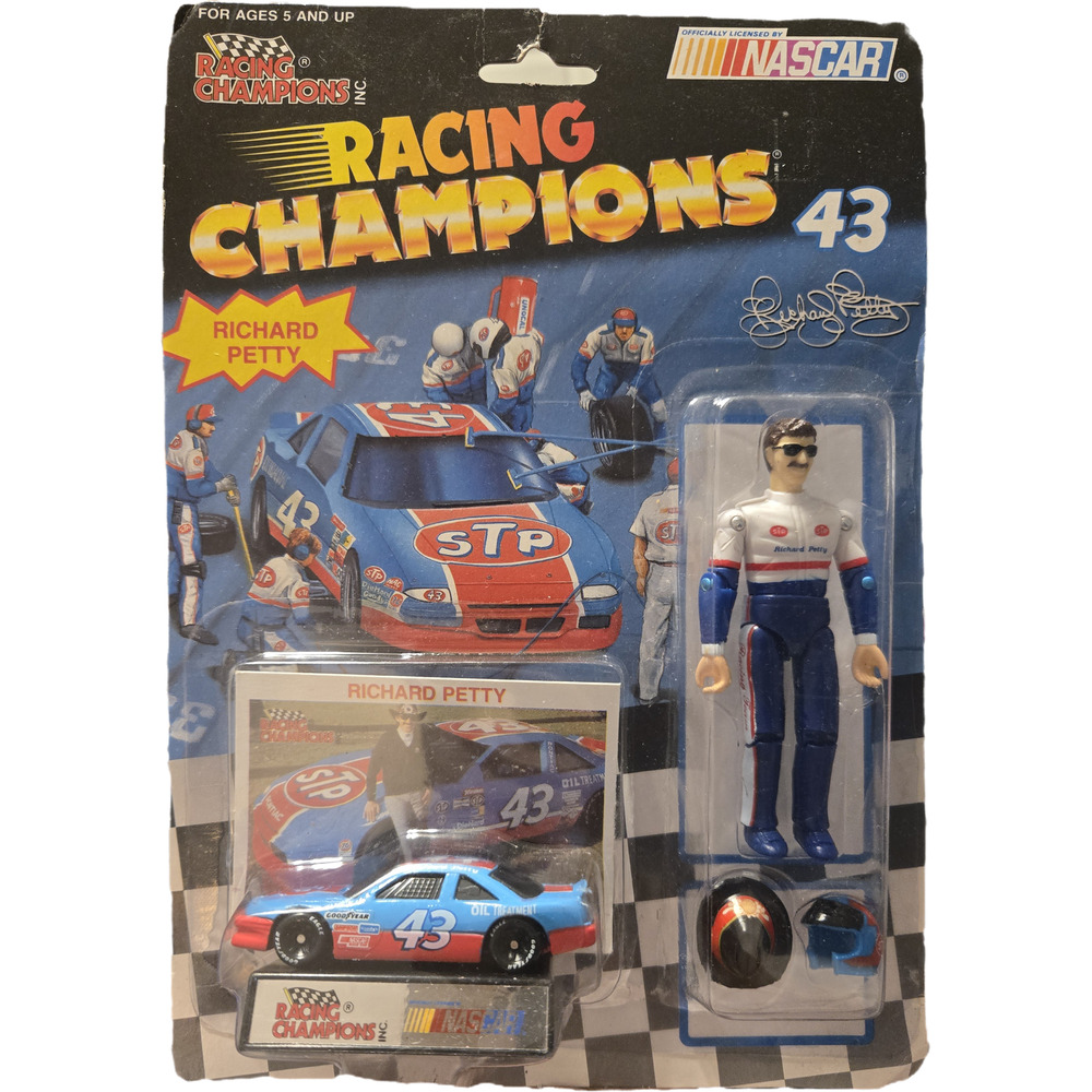 Richard Petty #43 STP Racing Champions Action Figure & Diecast Set
